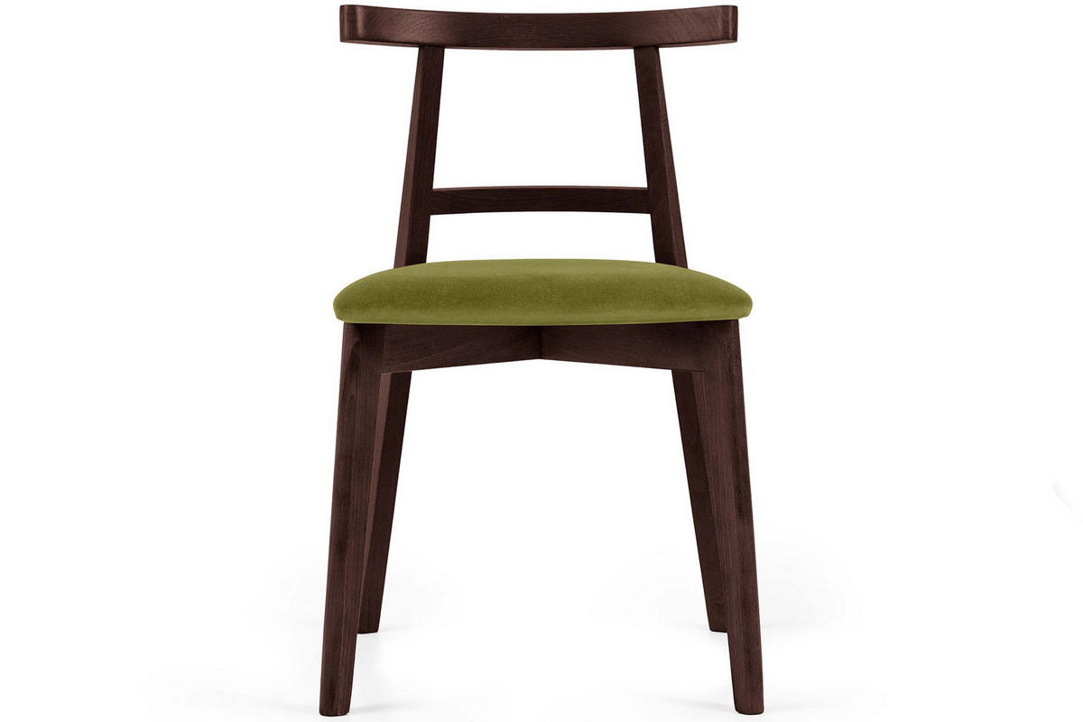 ESSTISCHSTÜHLE LILIO 2 St Vintage, Oliv / Mahagoni - Olivgrün, Holz/Textil (47/76/45cm) - KONSIMO®