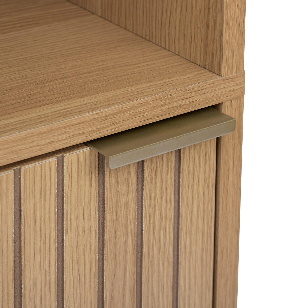 BADEZIMMERSCHRANK Tasso 33/28/168 cm - Braun, Holzwerkstoff (28/168/33cm) - 5five Simply Smart