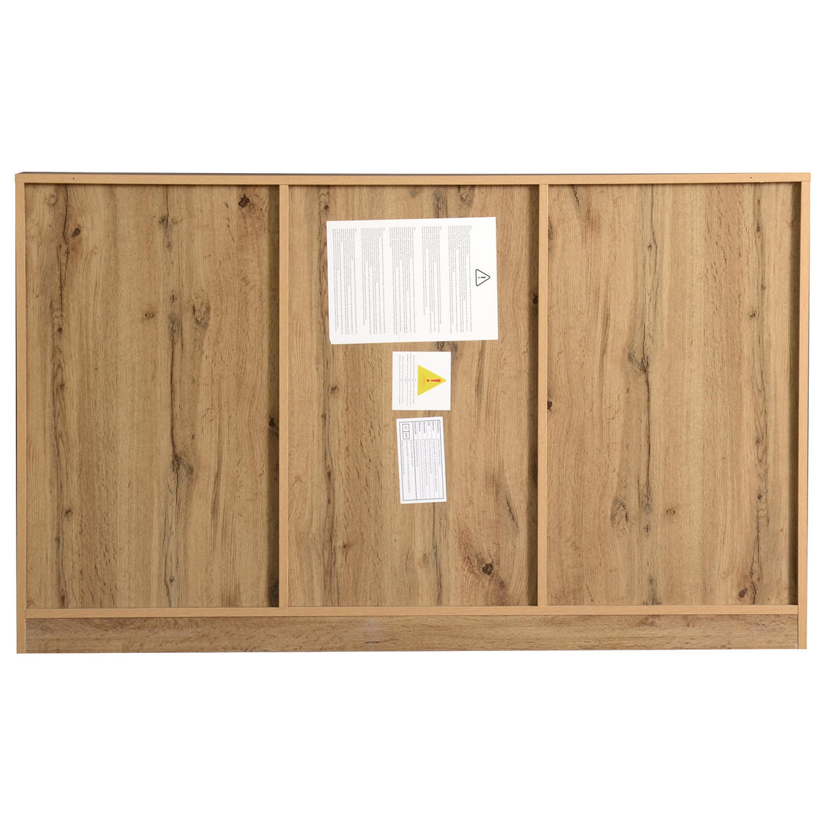 SIDEBOARD V dekoru dřeva se 3 dvířky a 3 zásuvkami - přírodní, kompozitní dřevo (135/81/40cm) - Urban Meuble