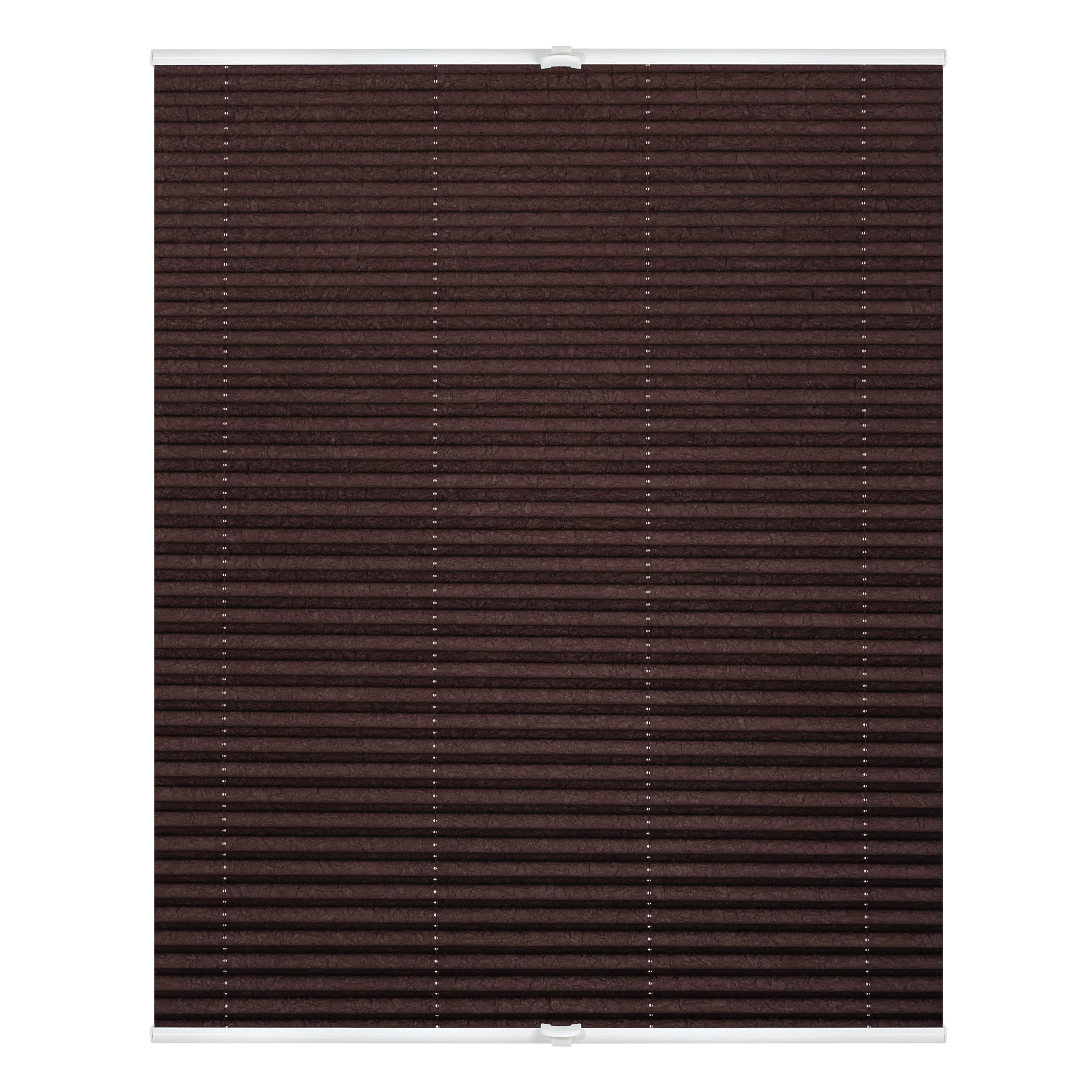 PLISSEE KLEMMFIX, OHNE BOHREN, VERSPANNT - Braun, Kunststoff (60/130cm) - Lichtblick Original