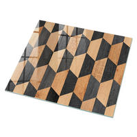 GLASPLATTE 80x60 cm – Innere Geometrie - Braun, Glas (0.4/80/60cm) - ArtPrintCave
