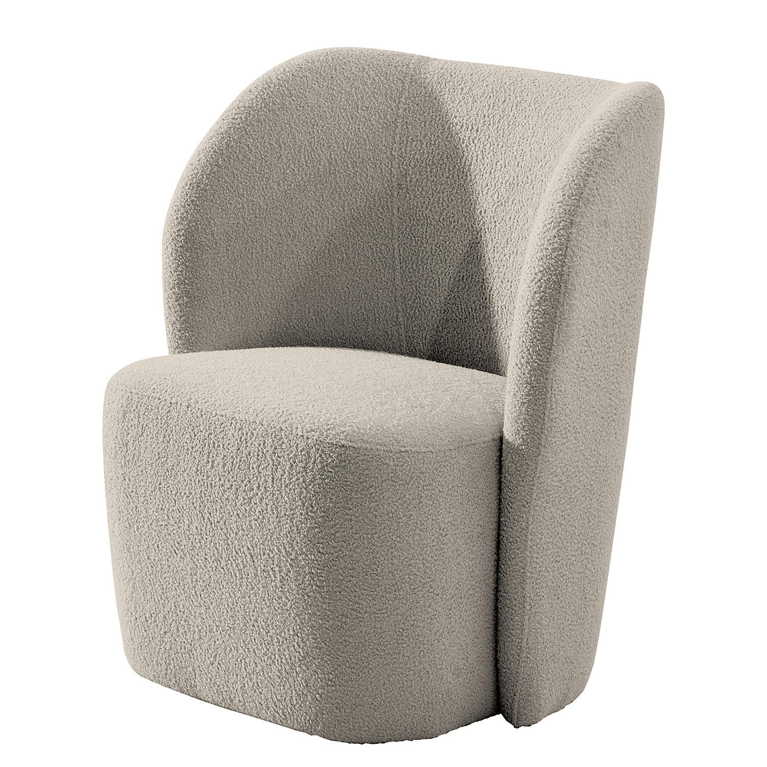 SESSEL - Hellgrau/Schwarz, Kunststoff/Textil (75/78/49cm) - home24