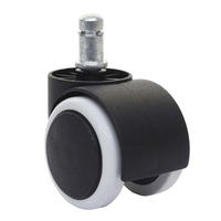 UNIVERSALROLLEN Schwarz, Grau 5er-Set - Schwarz/Grau, Kunststoff (5/8/7cm) - MCW