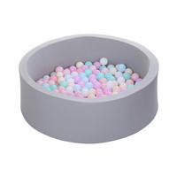 BÄLLEBAD Grau 90/90/28 cm - Grau, Kunststoff (90/90/28cm)