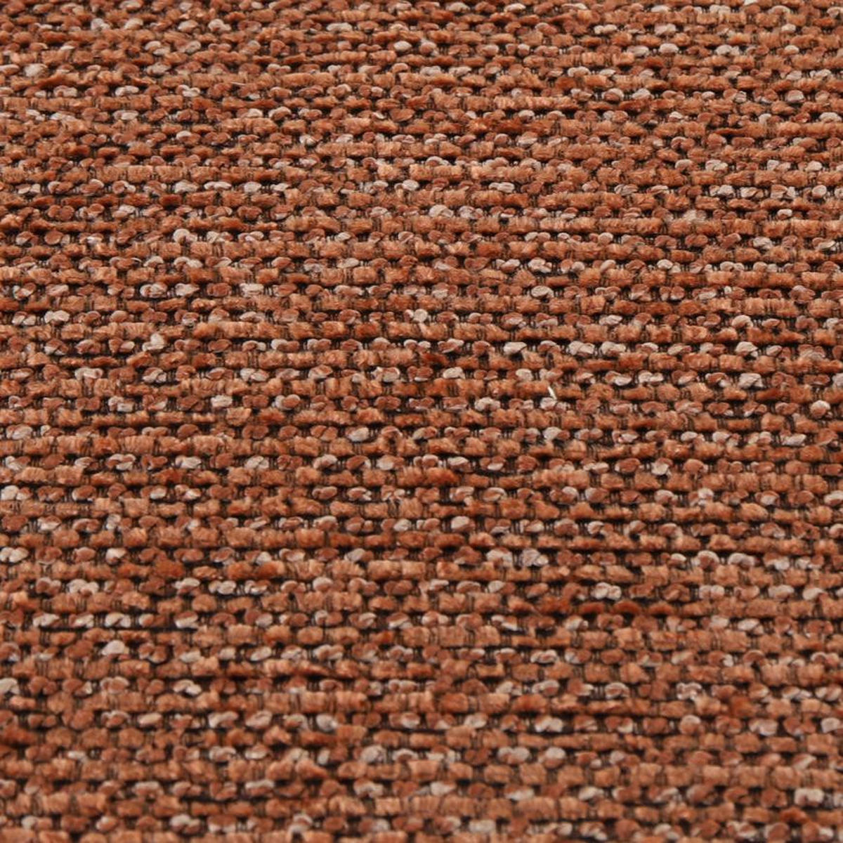 STÜHLE 4er-Set gepolstert skandinavisch mit terrakottafarbenem Chenille-Stoff und Beinen aus Metall in Eichenoptik – MIA - Terracotta/Schwarz, Textil/Metall (46.5/82/47.5cm) - Sicaan