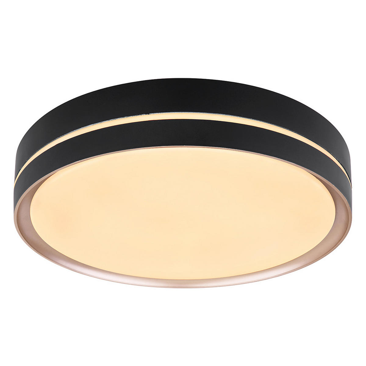 LED DECKENLEUCHTE Manni Schwarz Metall - Schwarz, Metall (40/40/6.5cm)