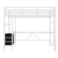 HOCHBETT 90/200 cm Weiß - Weiß, Metall - Raumix