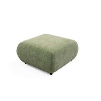 POLSTERHOCKER DELTA Modern Sitzhocker, Fußhocker Grün - Grün, Holzwerkstoff/Kunststoff (88/41/88cm) - MASSENO