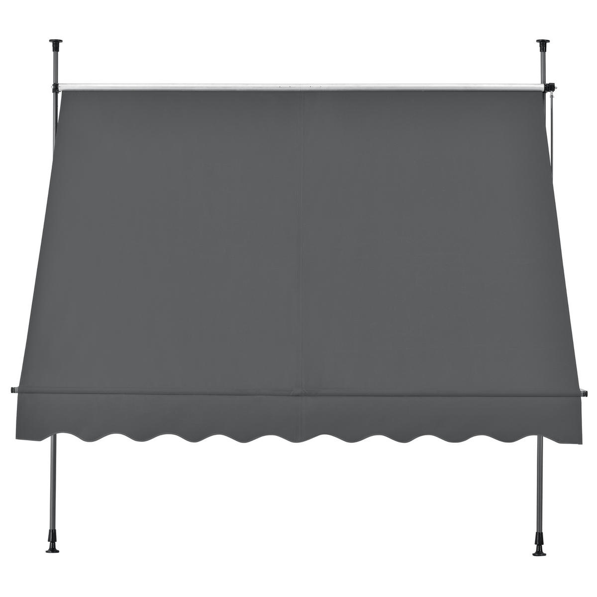KLEMMMARKISE Stem - Dunkelgrau, Textil/Metall (250/309/120cm) - pro.tec