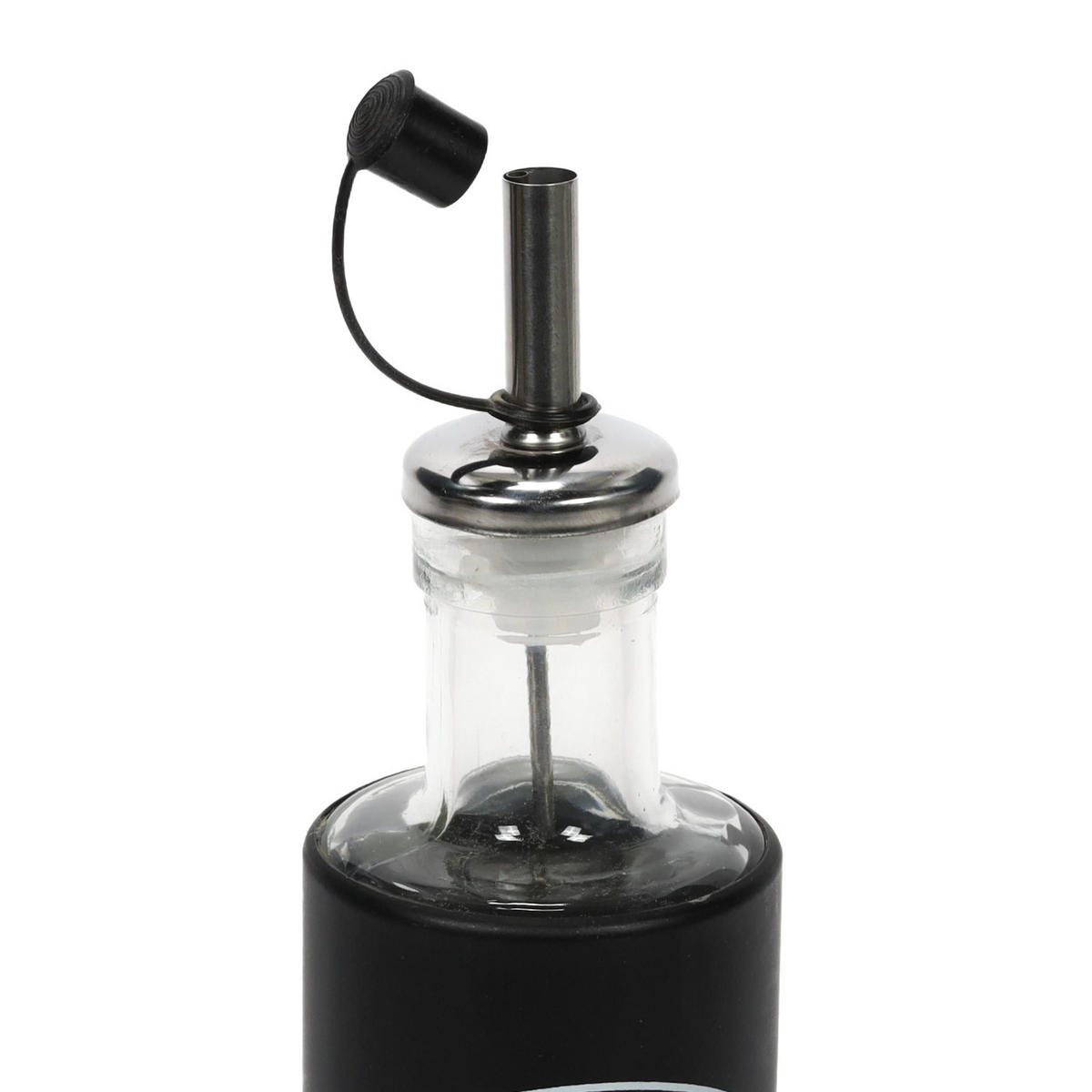ESSIGSPENDER Glas 300 ml 6,5/6,5/24 cm - Schwarz, Glas (6.5/24/6.5cm) - Excellent Houseware