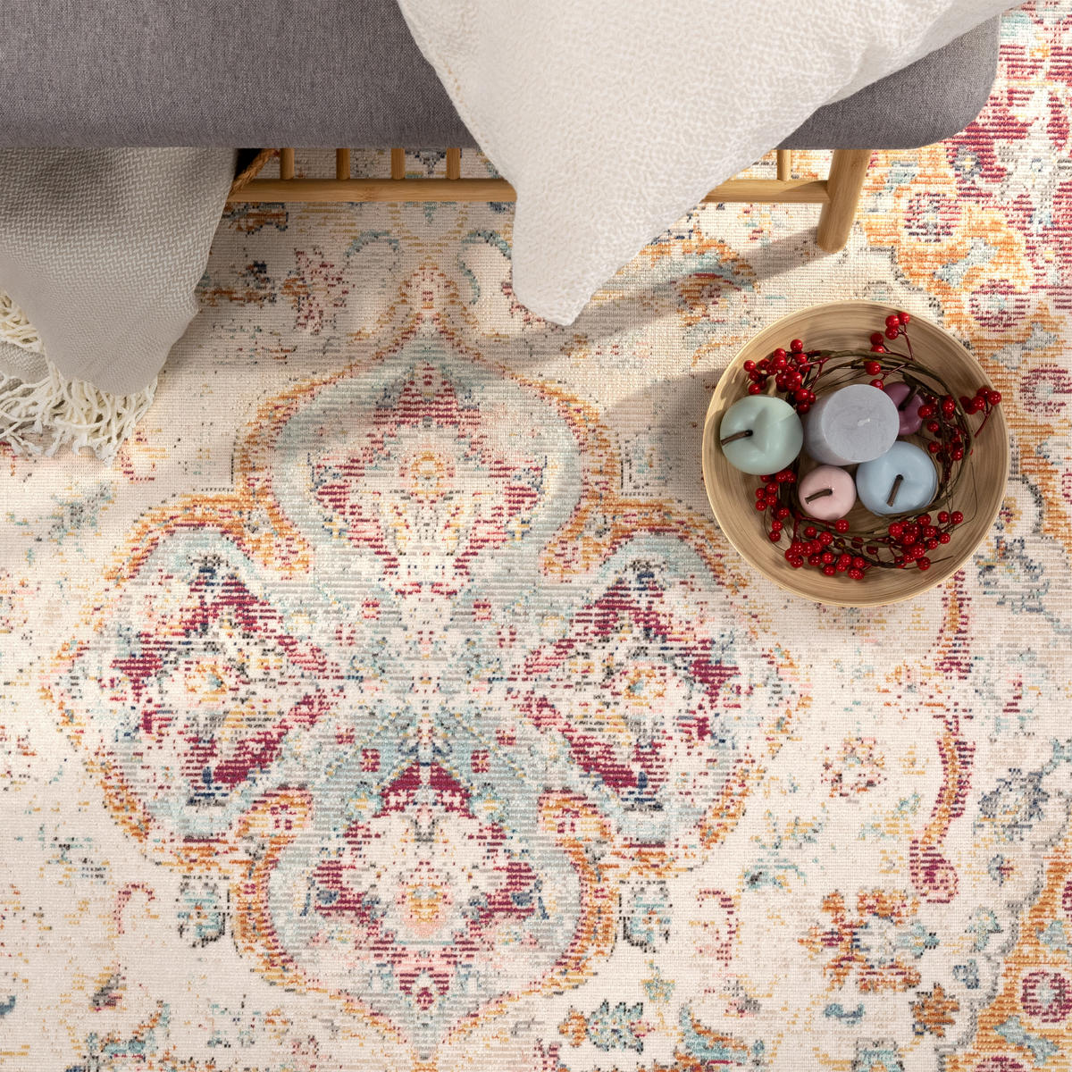 OUTDOORTEPPICH 60/100 cm Torres 271 - Koralle, Textil (60/100cm) - Paco Home