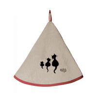 KÜCHENTUCH Dubout 3 chats sandfarben durchmesser 60 cm - Hellgelb, Textil (60/60cm) - Winkler