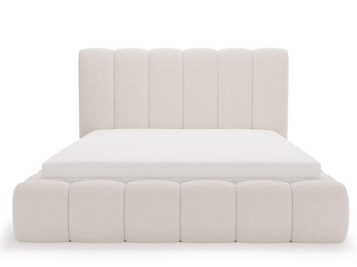 POLSTERBETT Imperial 180x200 Bouclé-Stoff Creme - Creme, Textil (180/200cm) - Graingold