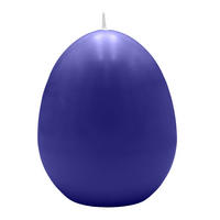 EIKERZE XXL, Straußenei Royalblau 200 x Ø 140 mm, 1 Stück - Blau, Paraffin (14/20/20cm) - Kopschitz Kerzen