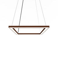 LED-HÄNGELEUCHTE - Dunkelbraun, Metall (40/40/100cm) - Lumicom