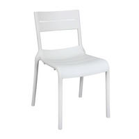 GARTENSTUHL, Weiß - Weiß, Kunststoff (54/50cm) - Oviala