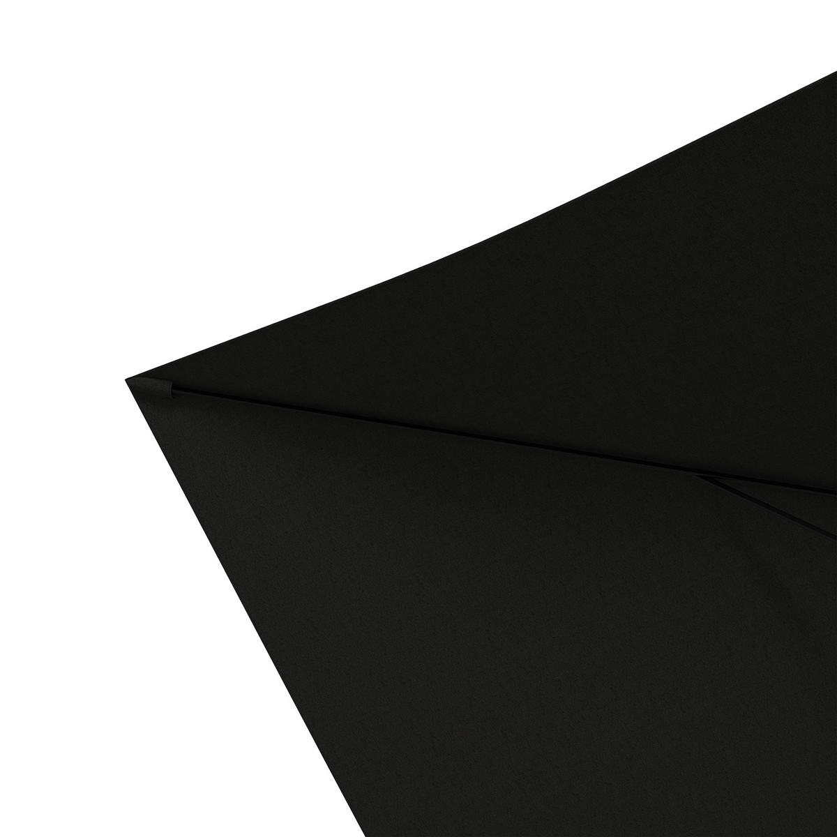 SONNENSCHIRM DE-11460 rechteckig, neigbar, 3 x 2 m Schwarz - Schwarz, Metall (200/290cm) - ComfortXL