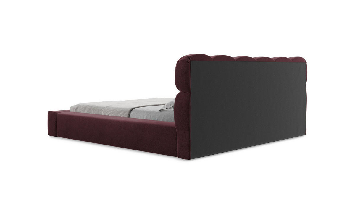 POLSTERBETT mit Bettkasten und Lattenrost 218x238 Blau - Blau/Blaugrau, Kunststoff/Textil (180/200cm) - Makamii