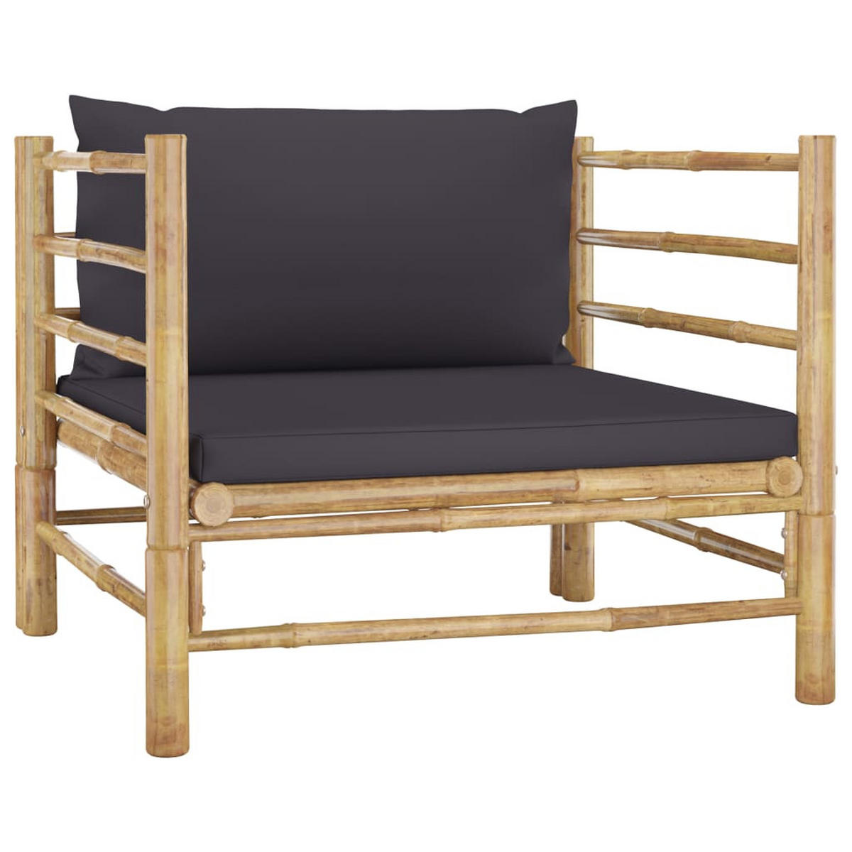 GARTENSET Rensink 7-teilig - Grau, Naturmaterialien - Nettlife