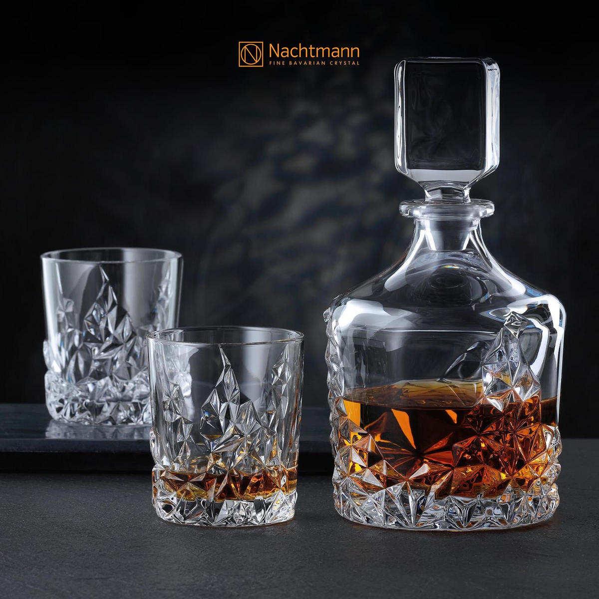 WHISKYGLÄSER Sculpture transparent 340 ml 4er Set - Transparent, Glas (0.34L) - Nachtmann