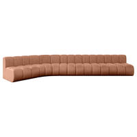 ECKSOFA modulares Sofa Montra-L3 - 472x174x70 cm Apricot - Koralle, Holzwerkstoff/Textil (472/174cm) - ALTDECOR