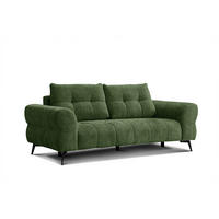 SOFA SALVINI 3-Sitzer, dunkelgrün - Dunkelgrün, Holz/Textil (237/88/99cm) - Courtois Laville