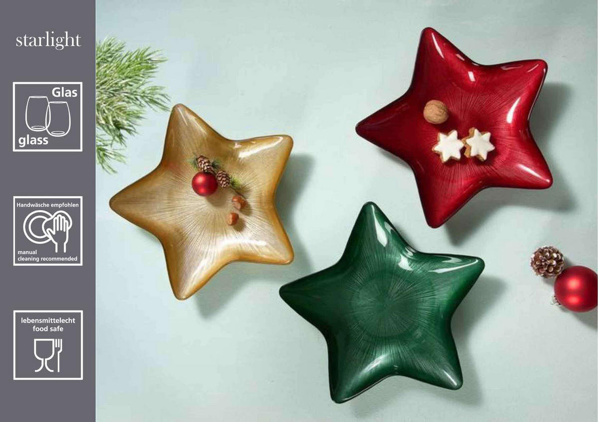 TELLER Starlight Rot ø 29 cm 4er Set - Rot, Glas (29cm) - Ritzenhoff Breker