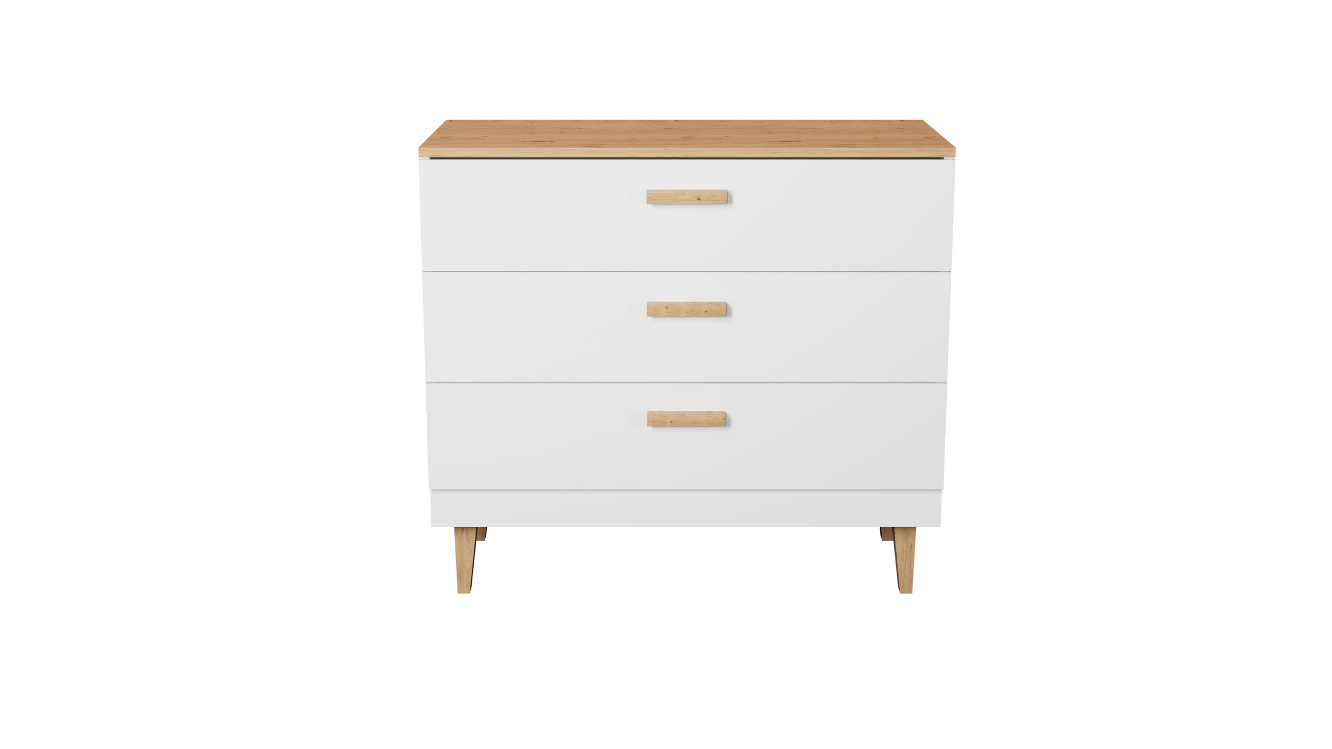 KOMMODE Denver 100/90/47 - Weiß, Holzwerkstoff (100/90/47cm) - RAUMHIRSCH FURNITURE