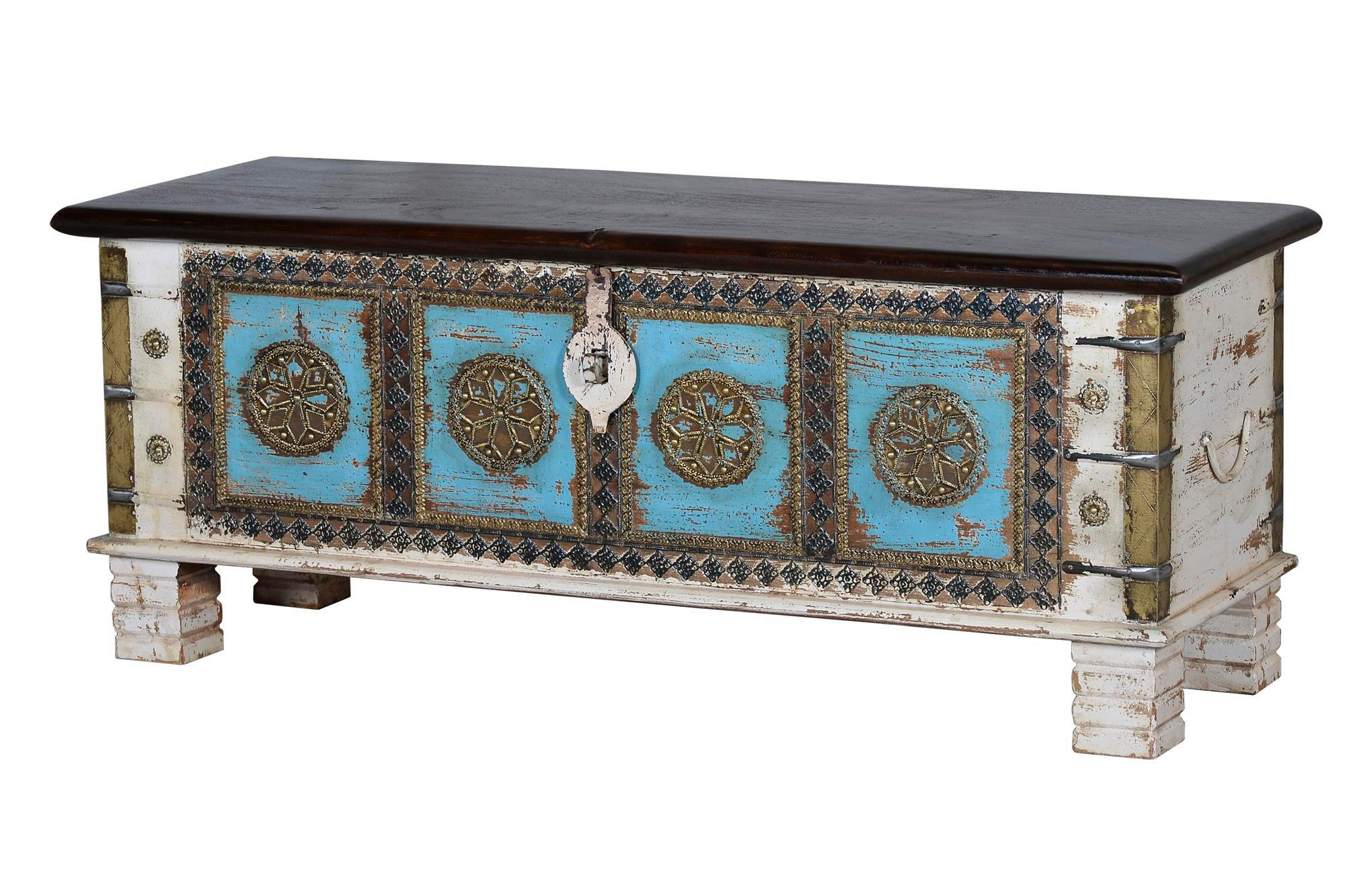 Giner y Colomer Truhe Perlmutt 116x45x40 cm