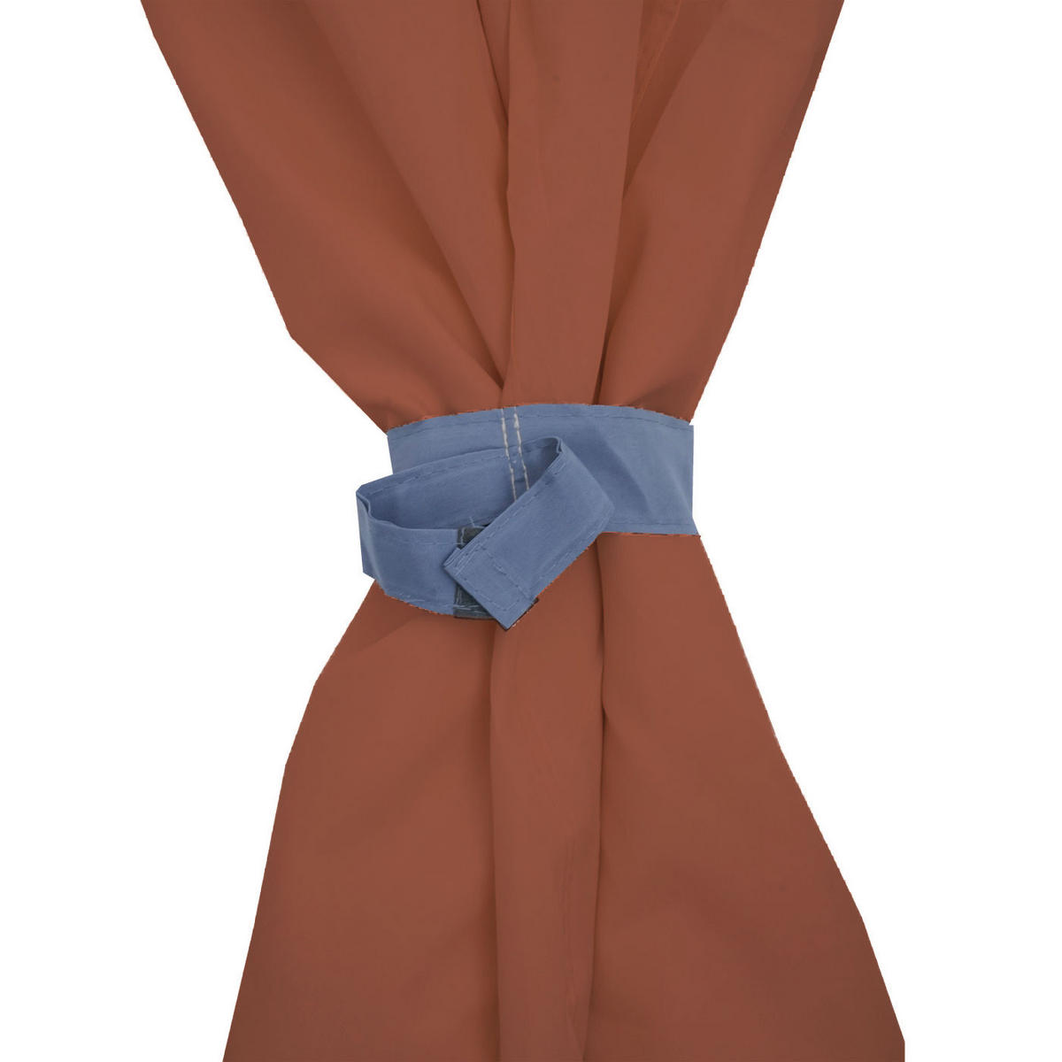 SEITENWAND PERGOLA CALPE Orange, Braun - Orange/Braun, Textil (383/205/1cm) - MCW