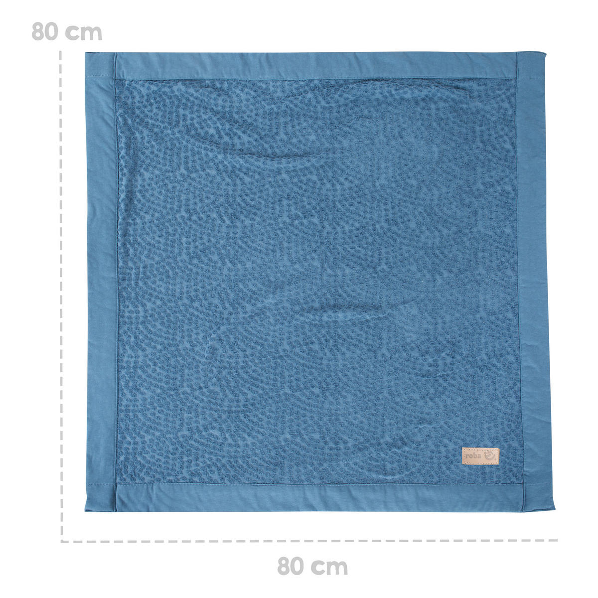 BABYDECKE 80 x 80 cm Seashells indigo - Blau, Textil (80/80cm) - Roba