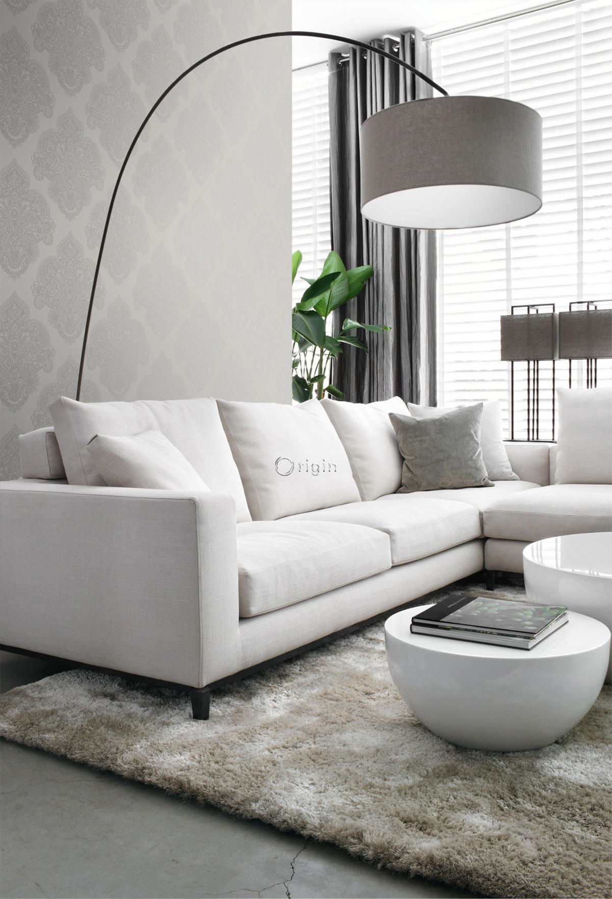 TAPETE Ornamente 53 cm x 10.05 m - Braun, Papier (53/1000cm) - Origin Wallcoverings
