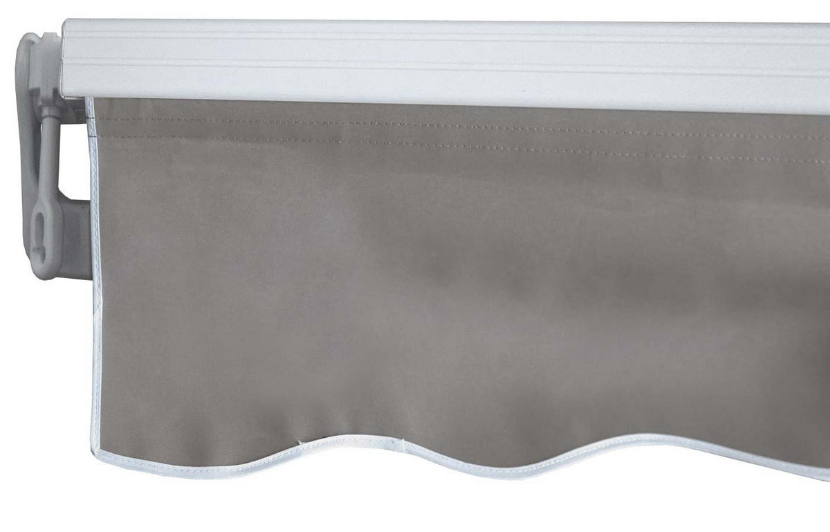 ALU-MARKISE Grau, Braun - Braun/Grau, Textil (400/18/300cm) - MCW