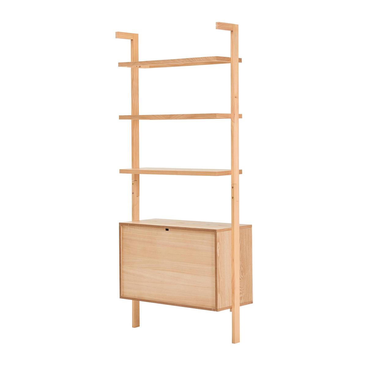REGAL Kiefernholz Braun 3 Ebenen 2 Fächer - Braun, Holz (79/182.5/34cm) - Nordlys