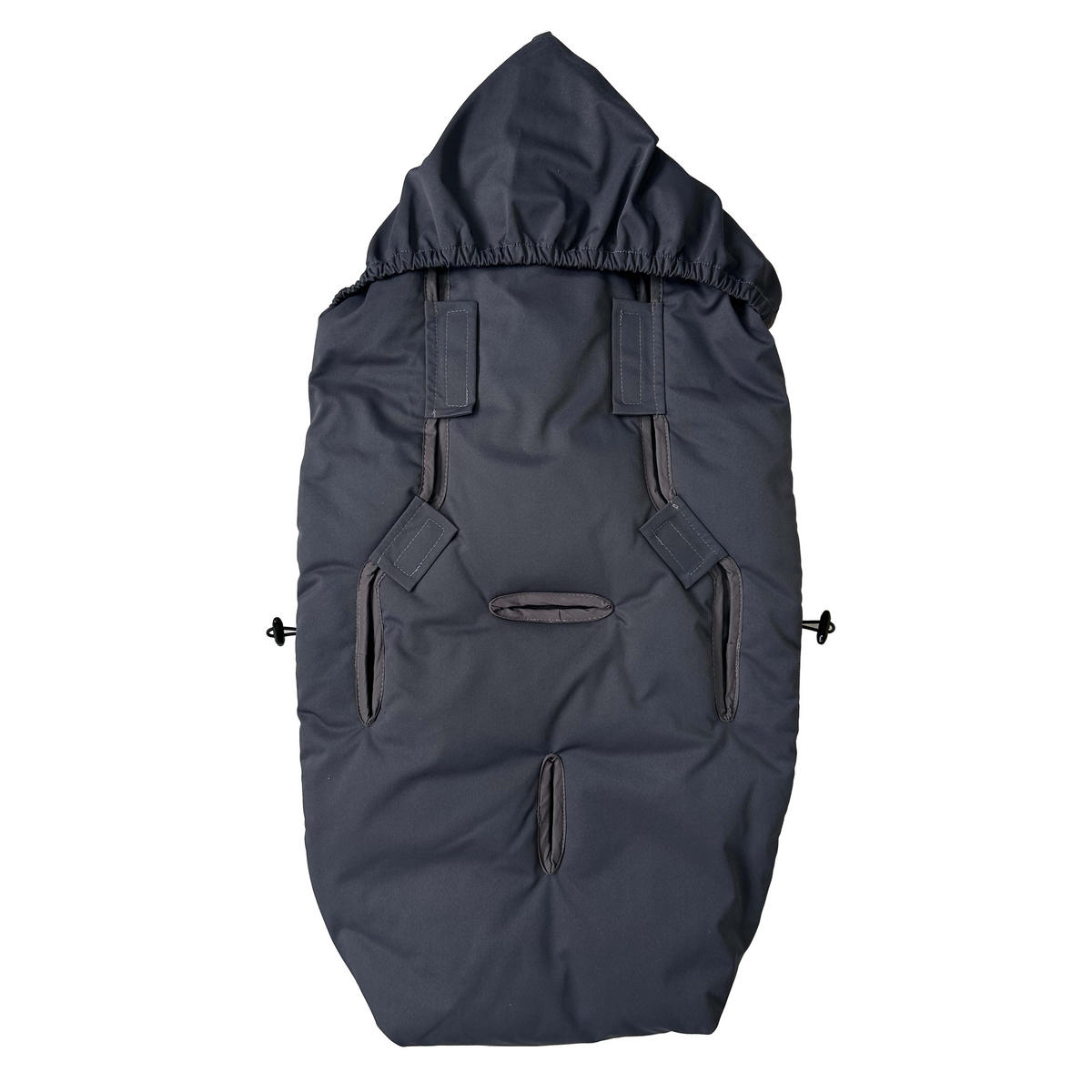 BABYSCHALENFUSSSACK Little Dowwny, anthracite - Grau, Textil (40/7/80cm) - Kaiserbaby