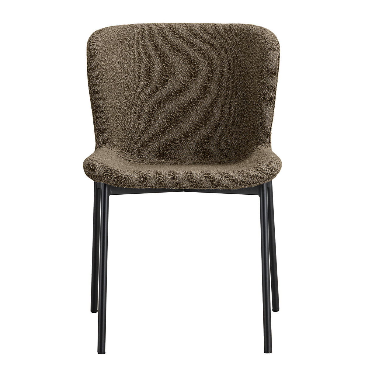 POLSTERSTUHL - 2er-Set - Taupe/Schwarz, Textil (52/79/49cm) - home24