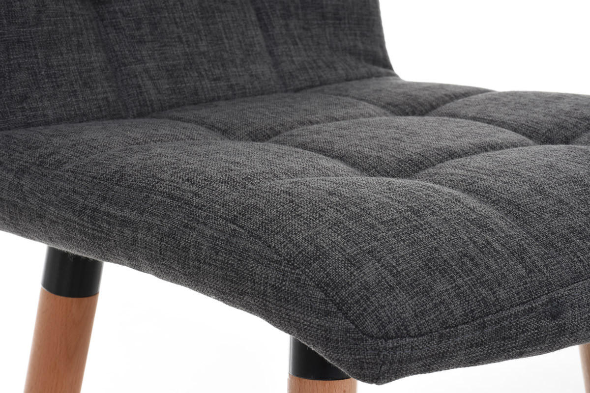 BARHOCKER Gitor Stoff Hellgrau - Hellgrau, Textil (42/94/49cm) - DELUKE