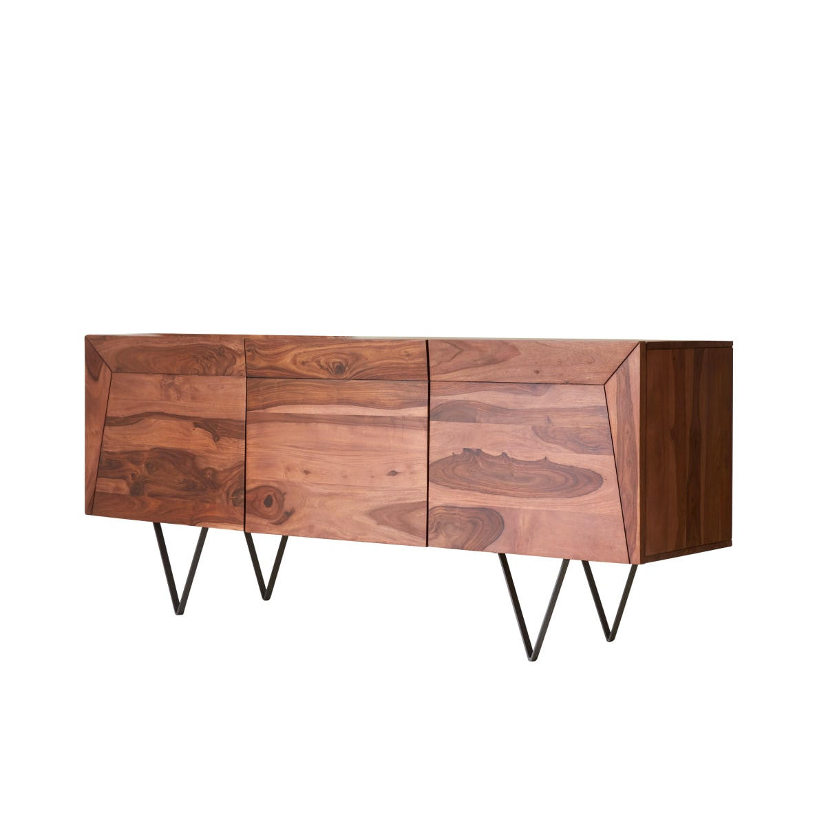 SIDEBOARD Metric Braun aus Palisander - Braun, Holz (175/75/45cm) - Tikamoon