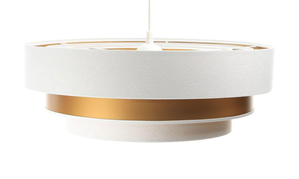 HÄNGELEUCHTE Gold 60/20 cm - Weiß, Kunststoff (60/1.5/20cm) - ONZENO