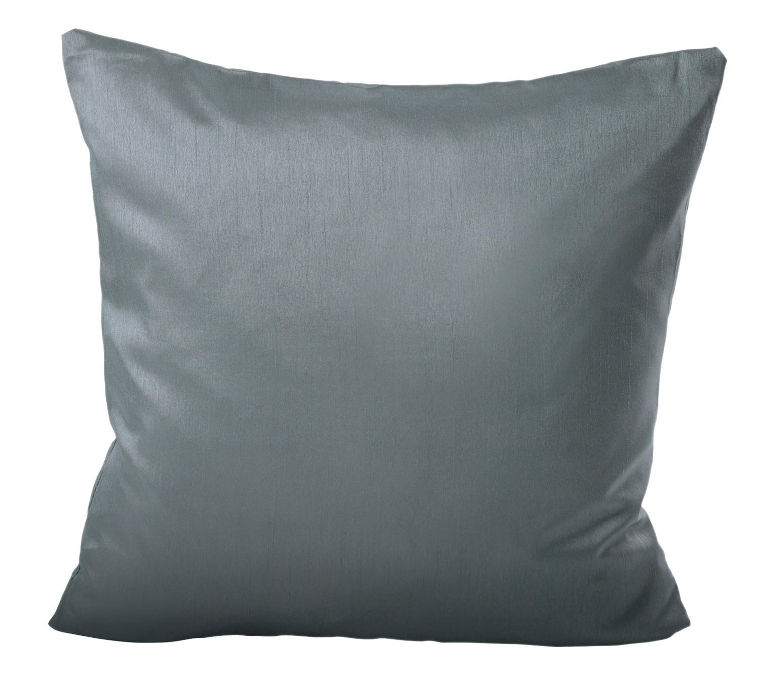 KISSENBEZUG Wildseide Optik 40x40 cm Grau - Grau, Textil (40/40cm) - TiborTex
