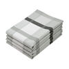 GESCHIRRTÜCHER, 4er-Set, 50x70 cm, 100% Baumwolle, Grau - Grau, Textil (50/70cm) - Zollner