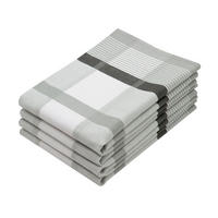 GESCHIRRTÜCHER, 4er-Set, 50x70 cm, 100% Baumwolle, Grau - Grau, Textil (50/70cm) - Zollner