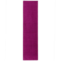 HOCHFLOR VELOURS LÄUFER TEPPICH LUNA - Violett, Textil (80/200cm) - Snapstyle