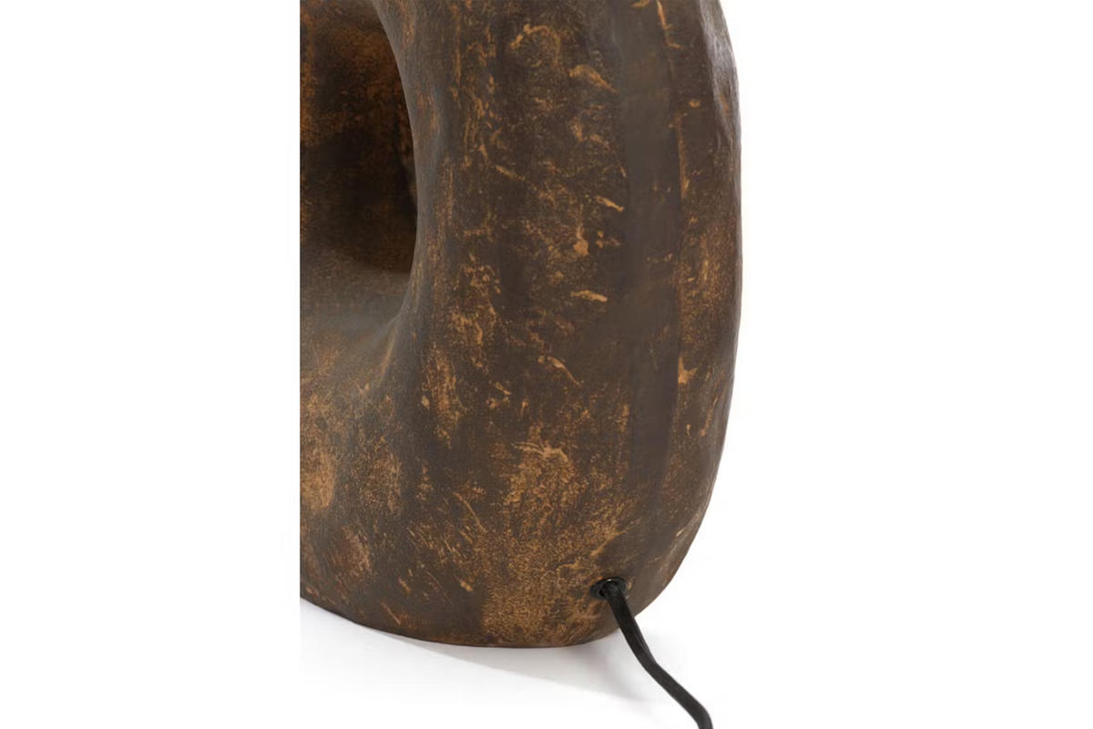 TISCHLEUCHTE TARUGI 32,5x12x47,5 cm, Metall, Braun - Braun, Metall (32.5/12/30cm) - Light & Living