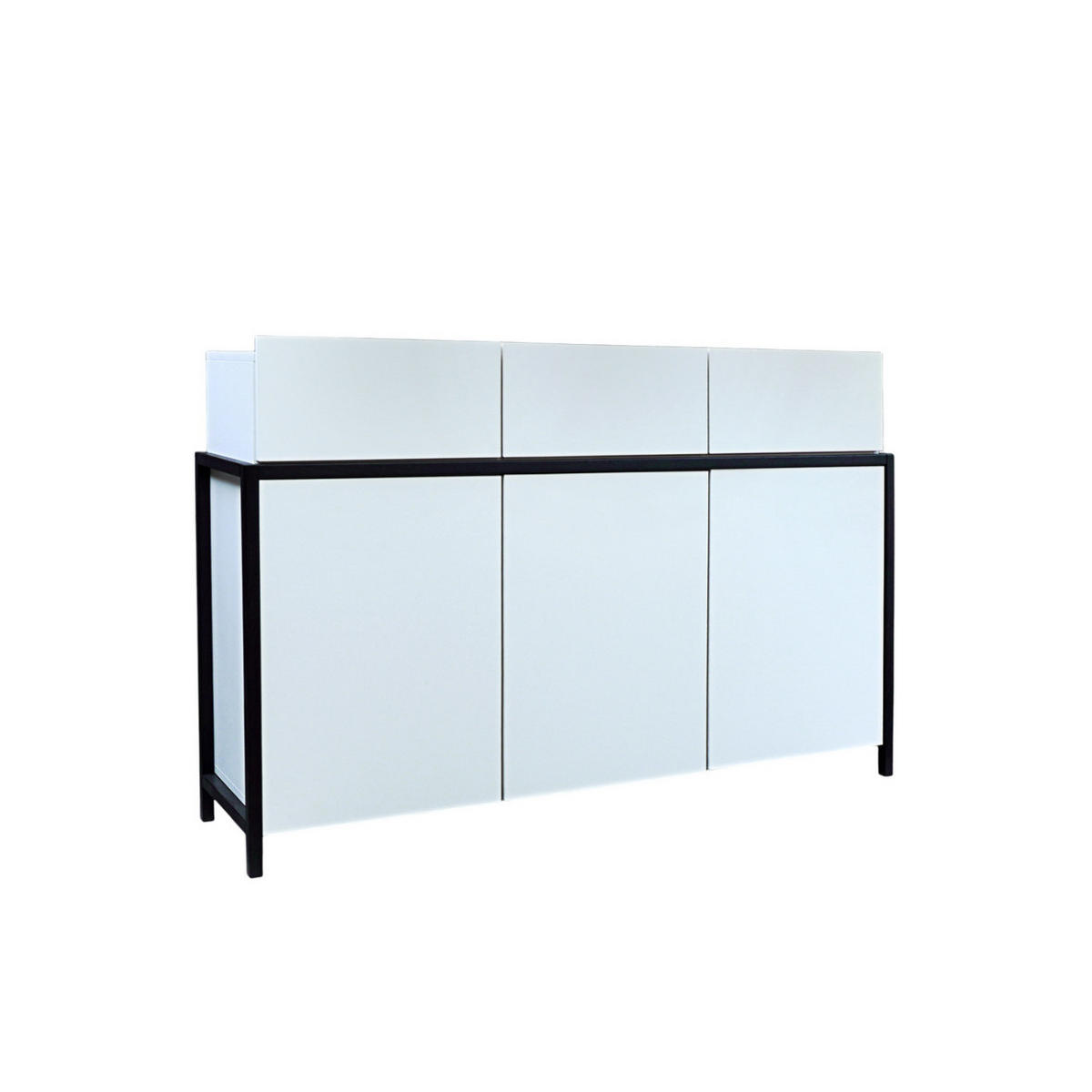 HOLZKOMMODE auf Beinen BOSTON I - Eichefarben, Holz (155/100/35cm) - Rawood Furniture