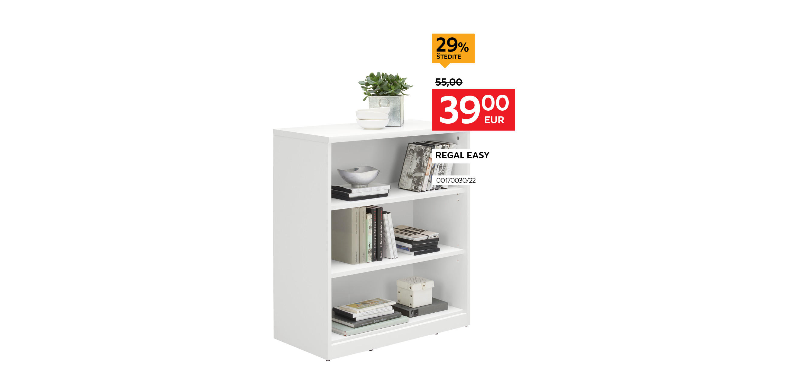 regal Easy 00170030/22 umjesto 55,00 € nova cijena 39,00 € Štedite 29%