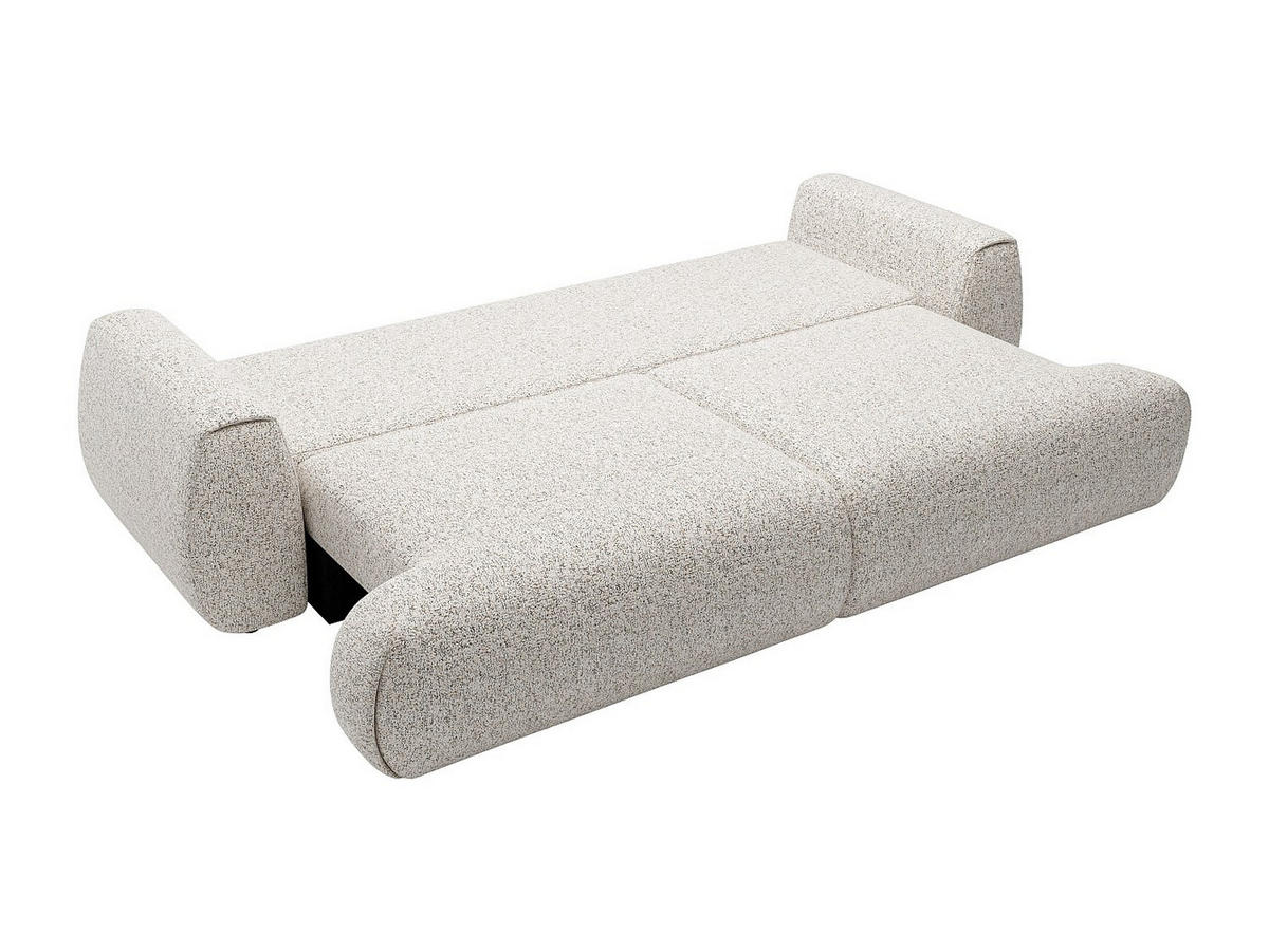 SCHLAFSOFA - 4 Personen - Stoff - Hellgrau - - Hellgrau, Textil (260/81/106cm) - Vente-Unique
