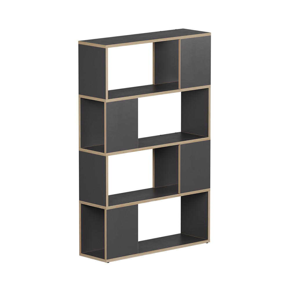 RAUMTEILER Eneos Anthrazit/Eiche 80 x 124.5 cm - Eichefarben/Anthrazit, Holzwerkstoff (80/124.5/24cm) - Vicco