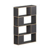RAUMTEILER Eneos Anthrazit/Eiche 80 x 124.5 cm - Eichefarben/Anthrazit, Holzwerkstoff (80/124.5/24cm) - Vicco
