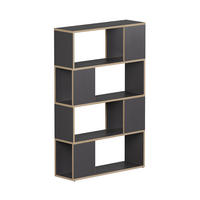 RAUMTEILER Eneos Anthrazit/Eiche 80 x 124.5 cm - Eichefarben/Anthrazit, Holzwerkstoff (80/124.5/24cm) - Vicco